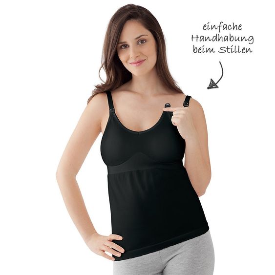 Medela Schwangerschafts- & Still-Top - Schwarz - Gr. S/M