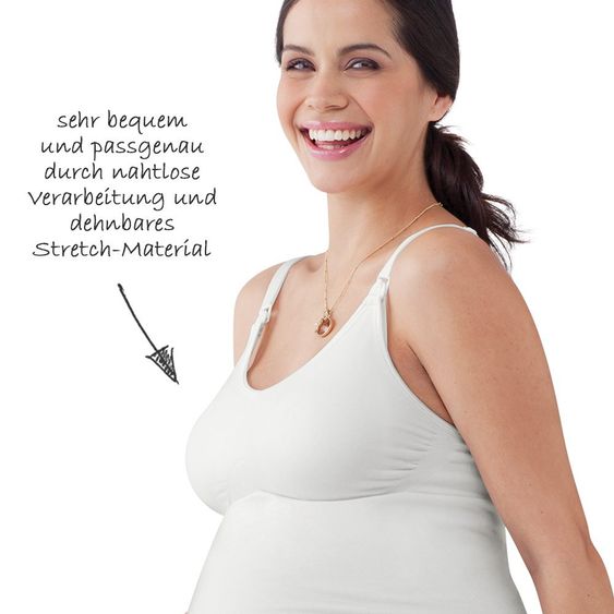 Medela Pregnancy & nursing top - White - Size XL