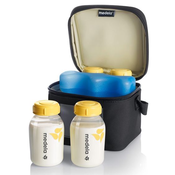 Medela Set cooling bag & 4 bottles