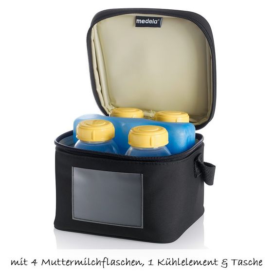 Medela Set cooling bag & 4 bottles