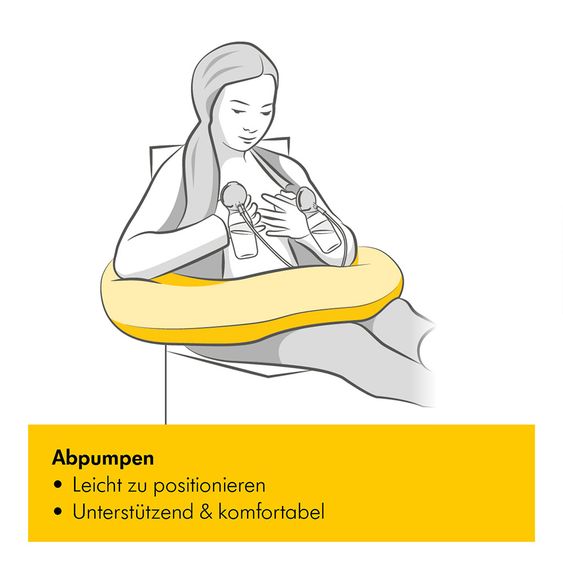 Medela Stillkissen 170 cm - Sterne - Grau Weiß