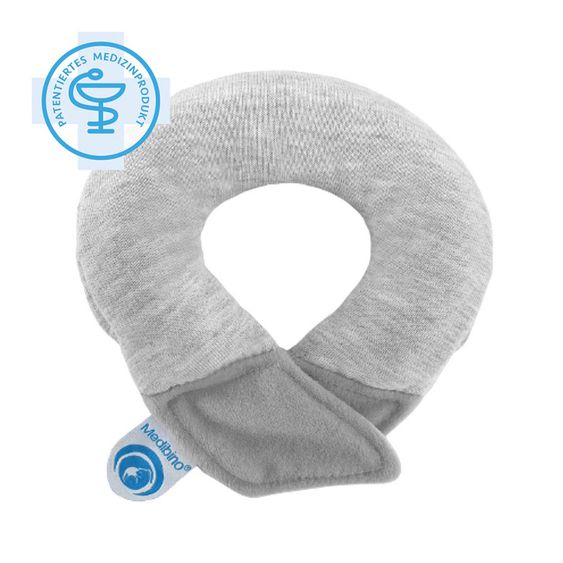 Medibino Kopfstütze / Babykissen gegen Kopfverformung - Sweat - Grau