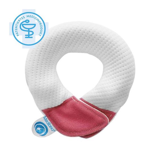 Medibino Kopfstütze / Babykissen gegen Kopfverformung - Tencel - Rosa