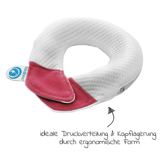 Medibino Kopfstütze / Babykissen gegen Kopfverformung - Tencel - Rosa