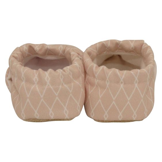 Melaya Babyschuhe - Beige Uni - Rosa - Gr. 17 / 18