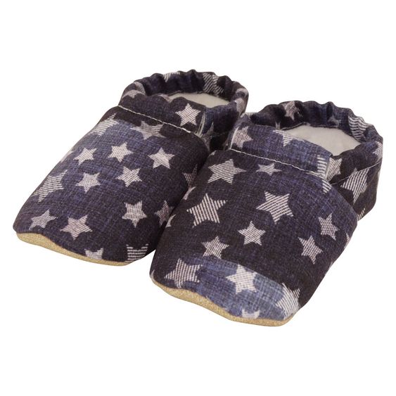 Melaya Babyschuhe - Denim & Stars - Blau - Gr. 17 / 18