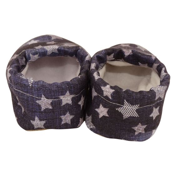 Melaya Babyschuhe - Denim & Stars - Blau - Gr. 17 / 18