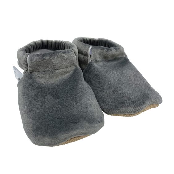 Melaya Babyschuhe - Samt - Gray - Gr. 17/18