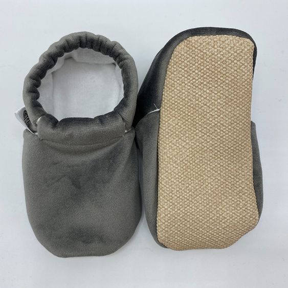 Melaya Babyschuhe - Samt - Gray - Gr. 17/18