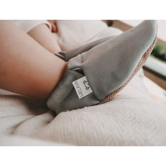 Melaya Babyschuhe - Samt - Mint - Gr. 17/18