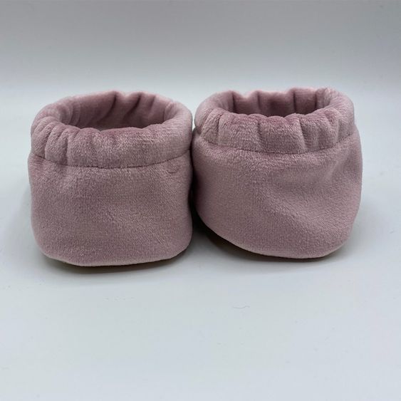 Melaya Scarpe da bambino - Velluto - Rosa cipria - Taglia 17/18