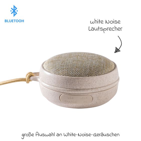 Membantu Bluetooth Lautsprecher White Noise Echo01 mit 10 Klängen - Wheat