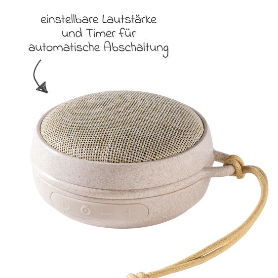 Membantu Bluetooth Lautsprecher White Noise Echo01 mit 10 Klängen - Wheat
