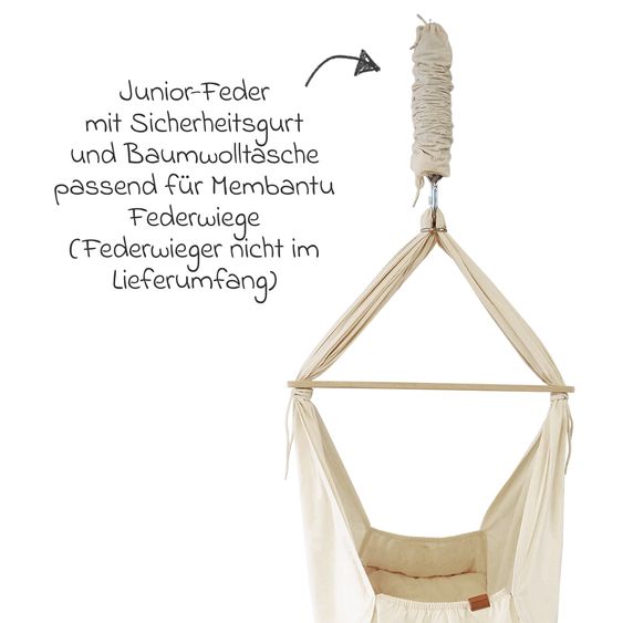 Membantu Feder Junior Spring für Federwiege Membantu von 15 - 25 kg - Nature