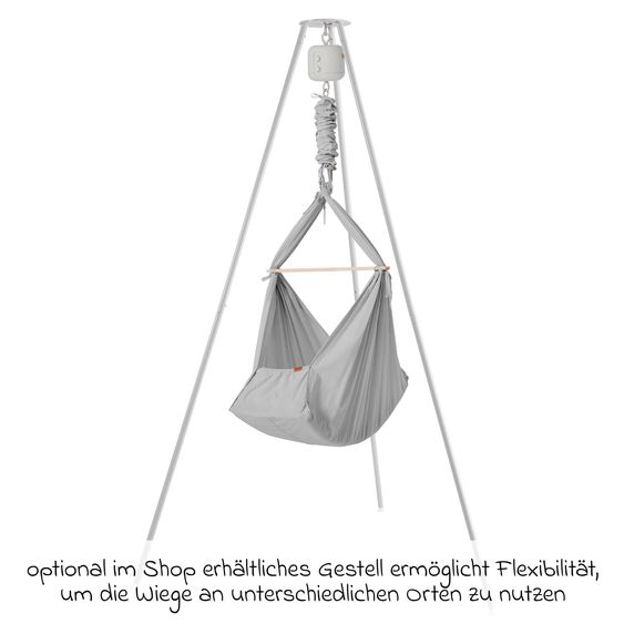 Membantu Basic bassinet from 5 kg to 15 kg with organic cotton incl. mattress - Grey
