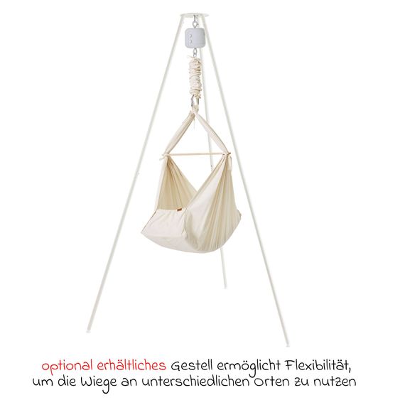 Membantu Basic cradle from 5 kg to 15 kg with organic cotton incl. mattress - natural