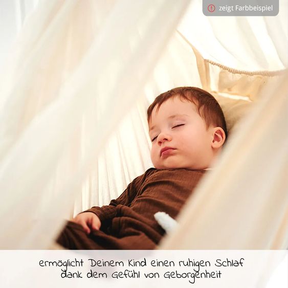 Membantu Federwiege Basic ab 5 kg bis 15 kg belastbar mit Bio-Baumwolle inkl. Matratze - Sage Green