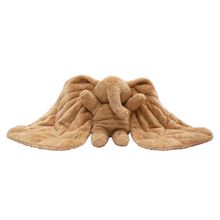 Peluche Magma in cotone biologico con peso e sacchetto di semi di lino inclusi - Marrone