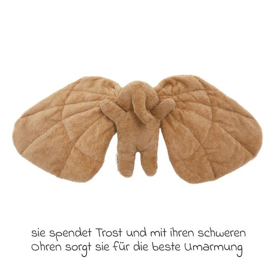 Membantu Peluche Magma in cotone biologico con peso e sacchetto di semi di lino inclusi - Marrone