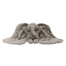 Peluche Magma in cotone organico con peso incluso sacchetto di semi di lino - Grigio