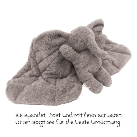 Membantu Peluche Magma in cotone organico con peso incluso sacchetto di semi di lino - Grigio
