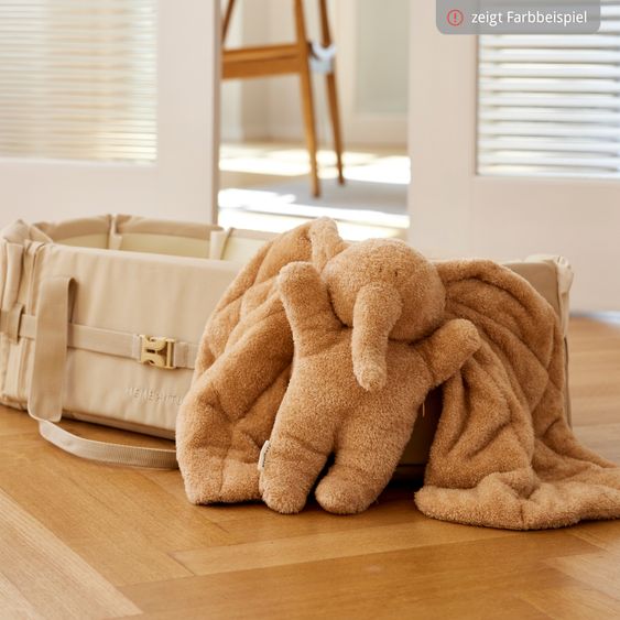 Membantu Peluche Magma in cotone organico con peso incluso sacchetto di semi di lino - Grigio