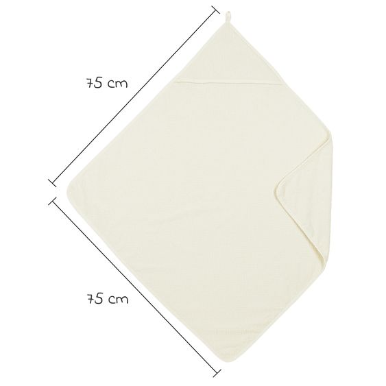 Meyco 4-pc. Bath Set Hooded Bath Towel & 3 Washcloths 30 x 30 cm - Forest Animals - Naturel / Toffee