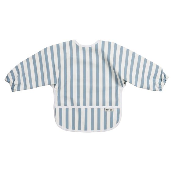 Meyco Ärmellätzchen - Fat Stripe - Jeans Blue