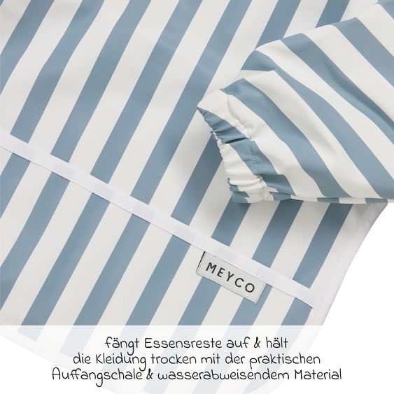 Meyco Ärmellätzchen - Fat Stripe - Jeans Blue