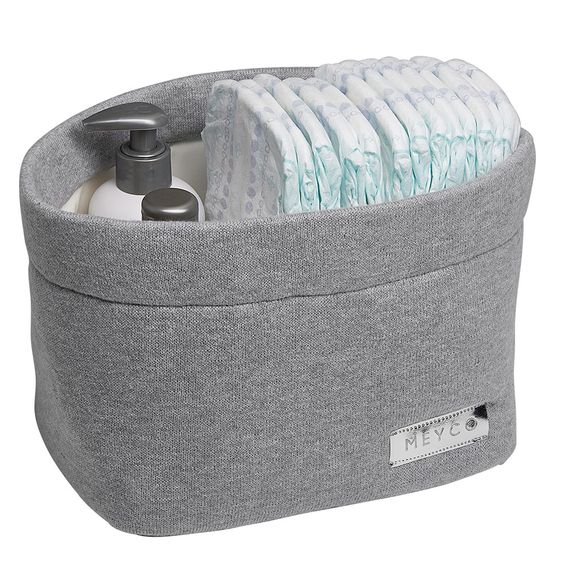 Meyco Aufbewahrungskorb - Knit Basic - Grau