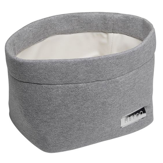 Meyco Storage Basket Medium - Knit Basic - Grey