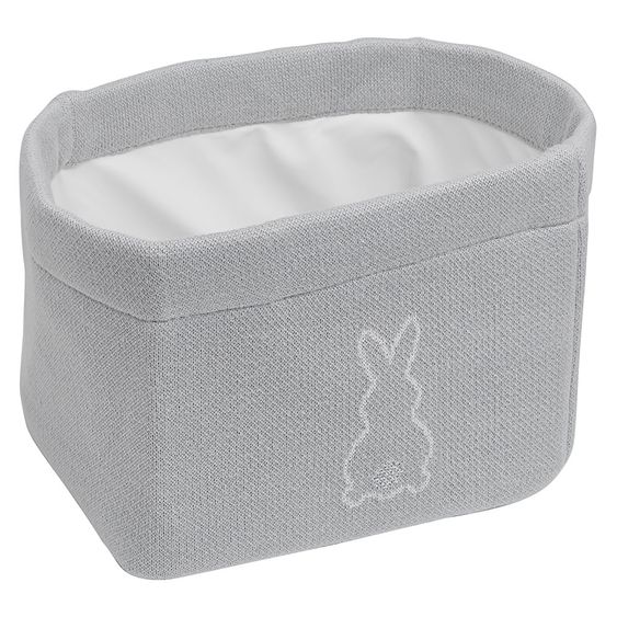 Meyco Aufbewahrungskorb X Mrs. Keizer - Rabbits - Silver