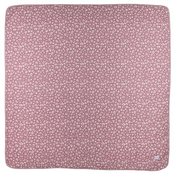 Meyco Babydecke / Kuscheldecke / Multifunktionstuch mit Wendefunktion 120 x 120 cm - Bubbles Lilac