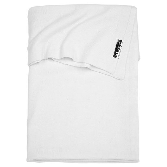 Meyco Baumwoll-Decke 75 x 100 cm - Knit Basic - Offwhite