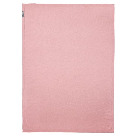 Meyco Baumwoll-Decke 75 x 100 cm - Knit Basic - Rosa