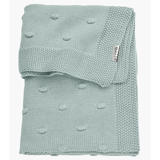 Meyco Cotton blanket 75 x 100 cm - Knots - Green