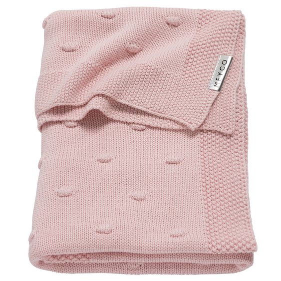 Meyco Coperta di cotone 75 x 100 cm - Nodi - Rosa