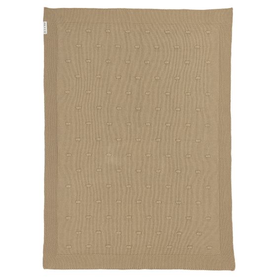 Meyco Baumwoll-Decke 75 x 100 cm - Knots - Taupe