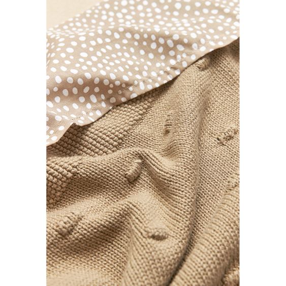Meyco Baumwoll-Decke 75 x 100 cm - Knots - Taupe