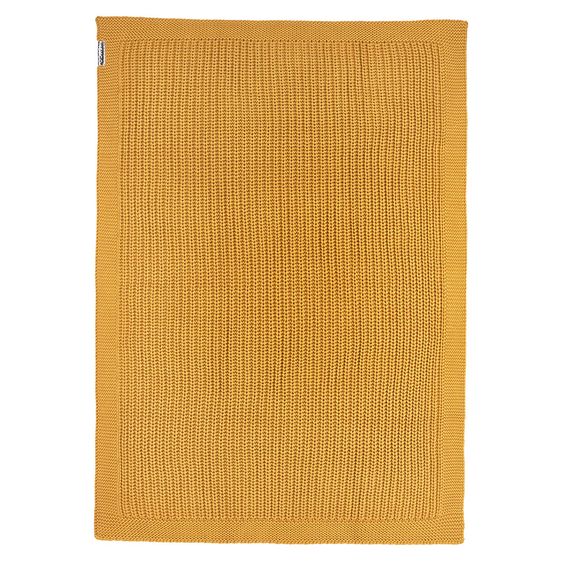 Meyco Cotton blanket 75 x 100 cm - patent knit - Honey Gold