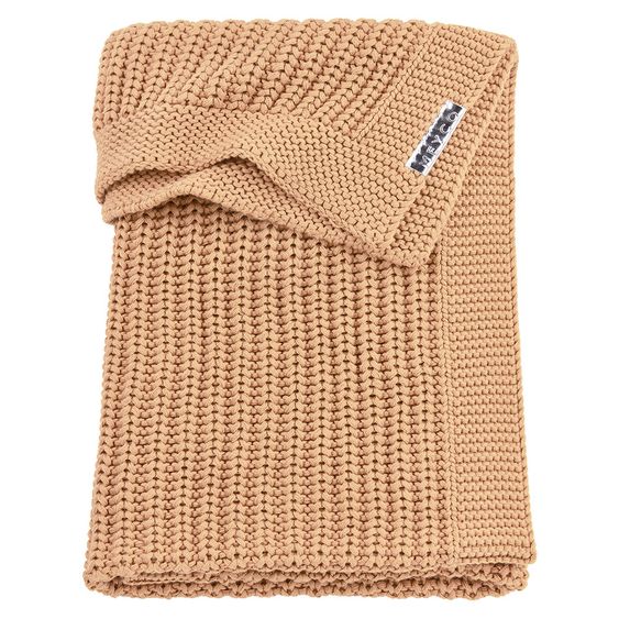 Meyco Coperta in cotone 75 x 100 cm - Maglia a brevetto - Sabbia calda