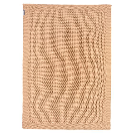 Meyco Cotton blanket 75 x 100 cm - Patent knit - Warm Sand