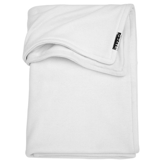 Meyco Baumwoll-Velvet-Decke 75 x 100 cm - Offwhite