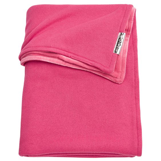 Meyco Baumwoll-Velvet-Decke 75 x 100 cm - Rosa