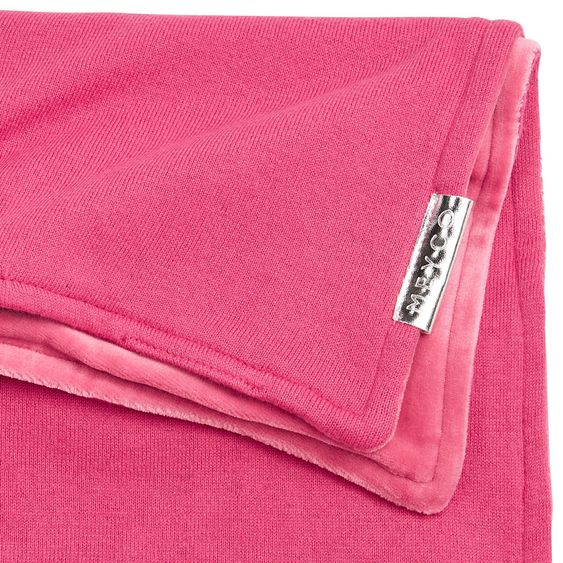 Meyco Baumwoll-Velvet-Decke 75 x 100 cm - Rosa