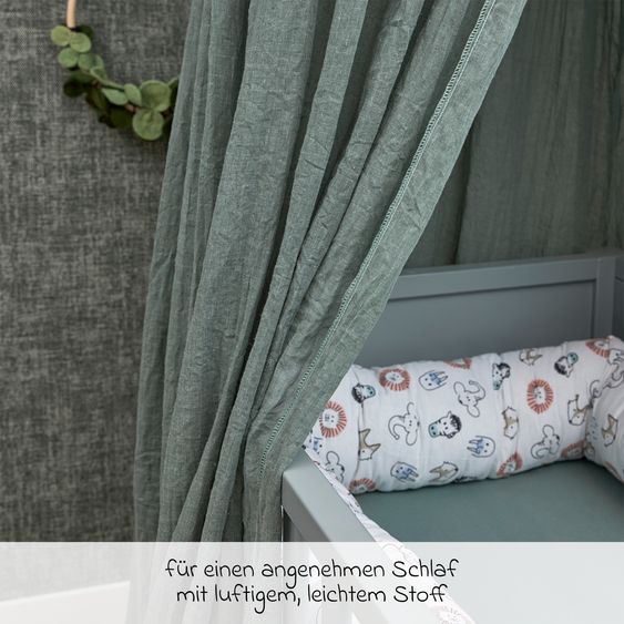 Meyco Betthimmel / Baldachin 240 x Ø 55 cm - Forest Green