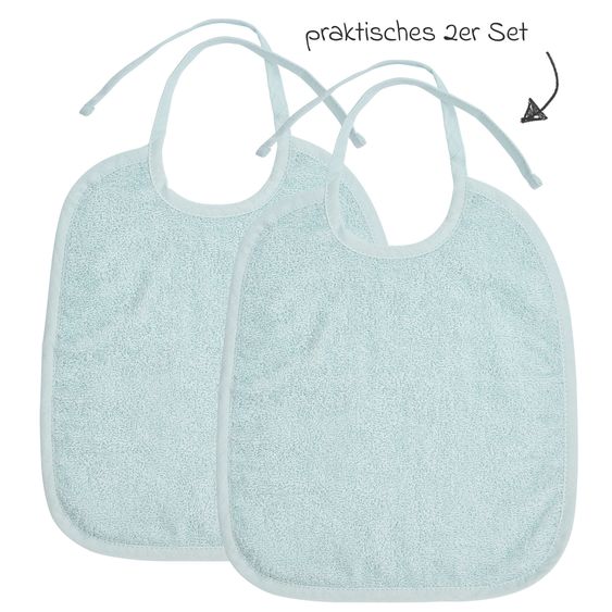 Meyco Binde-Lätzchen 2er Pack - Light Blue