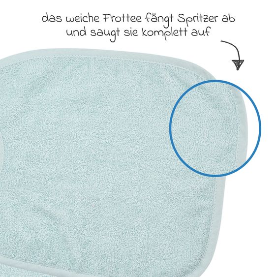 Meyco Binde-Lätzchen 2er Pack - Light Blue