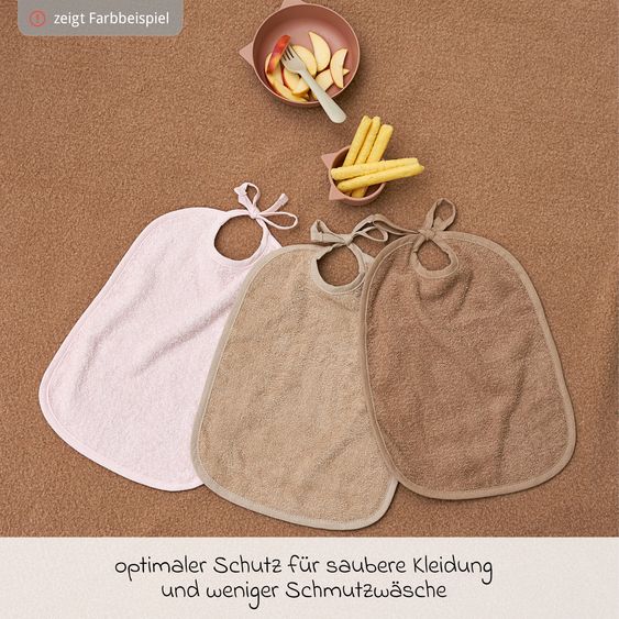 Meyco Binde-Lätzchen 2er Pack - Sand