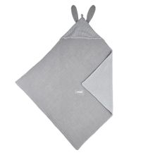 Envelope blanket X Mrs. Keizer 90 x 90 cm - Rabbits - Silver